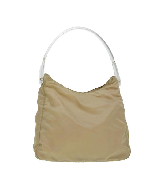 Beige Nylon Prada Shoulder Bag