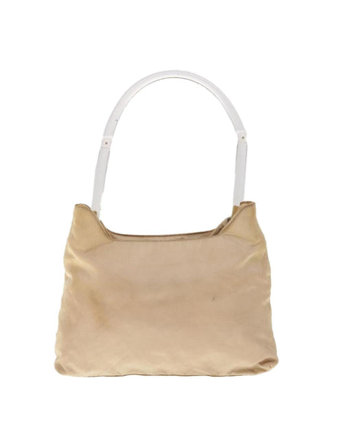 Beige Nylon Prada Shoulder Bag