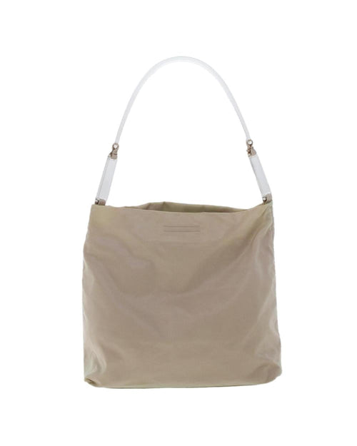 Beige Nylon Prada Shoulder Bag