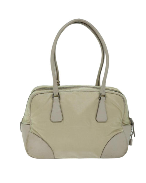 Beige Nylon Prada Shoulder Bag
