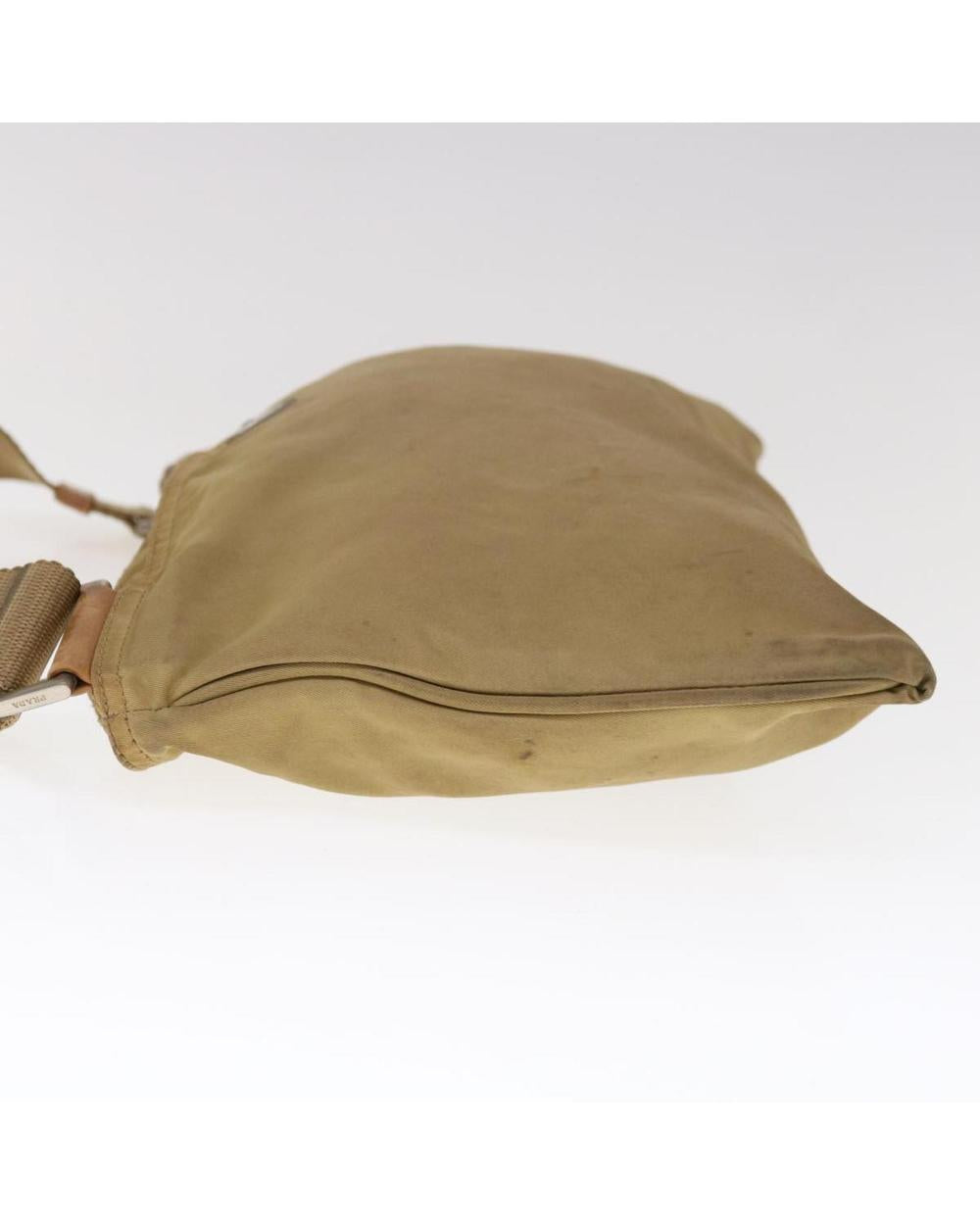 Beige Nylon Prada Shoulder Bag