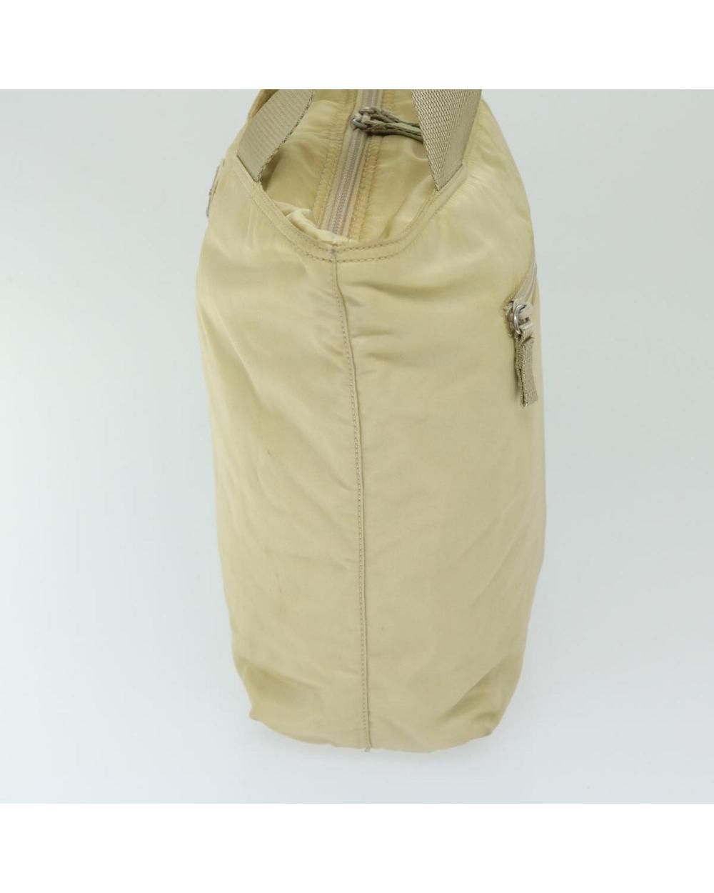 Beige Nylon Prada Shoulder Bag