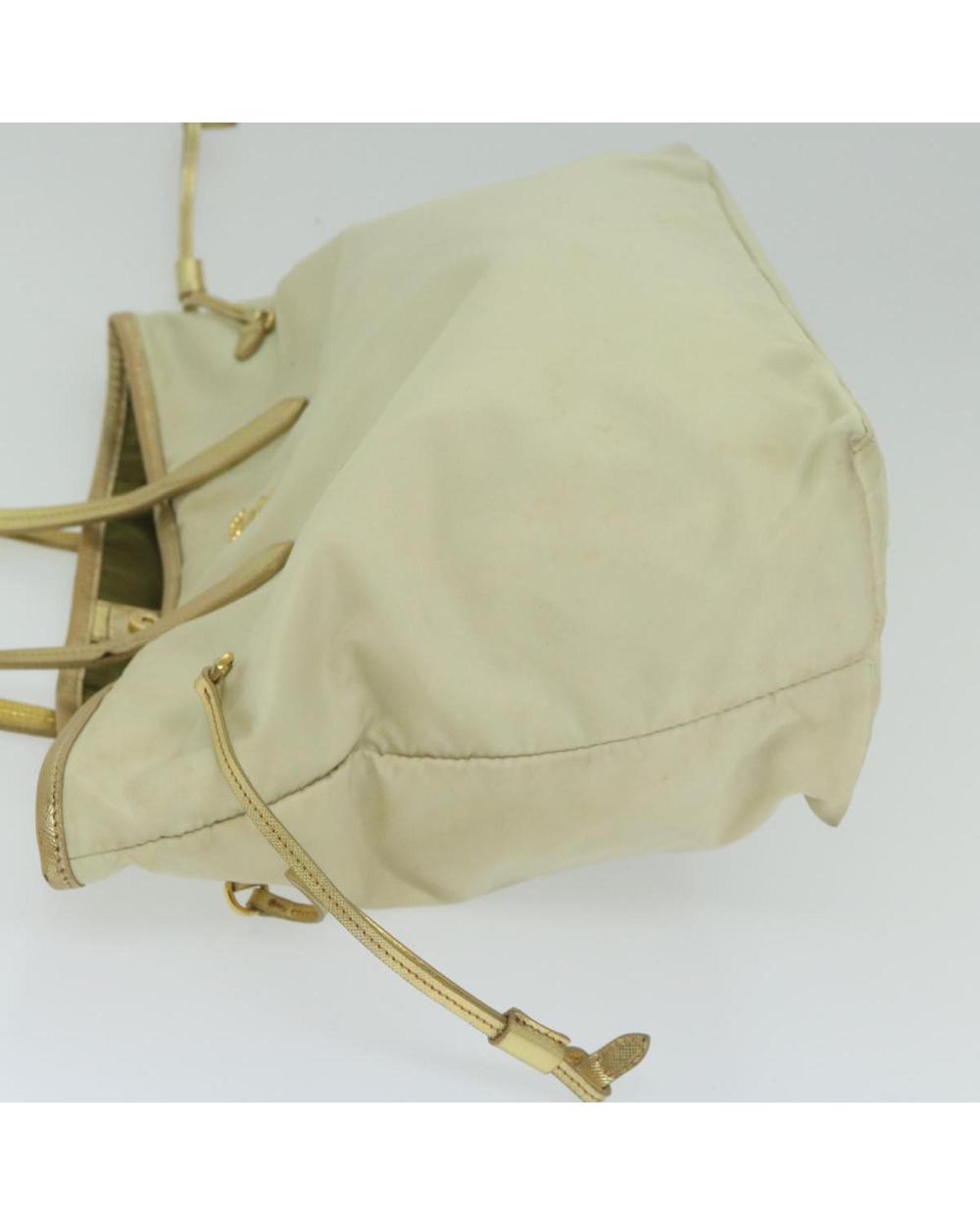 Beige Nylon Prada Shoulder Bag