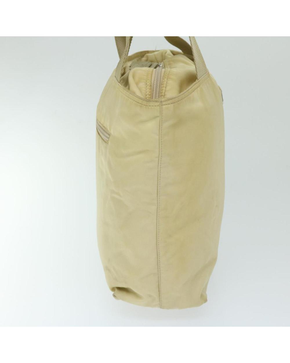 Beige Nylon Prada Shoulder Bag