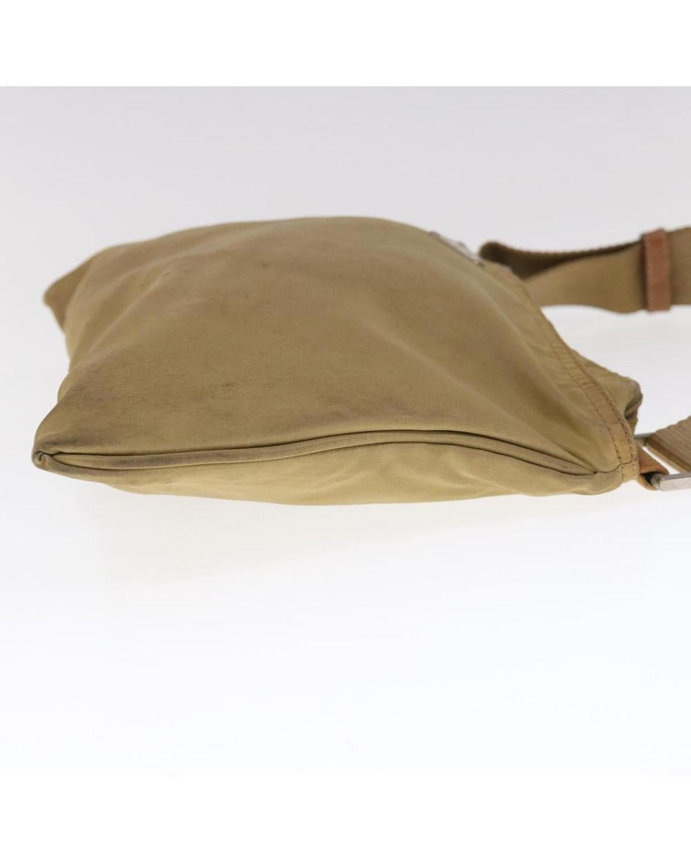 Beige Nylon Prada Shoulder Bag