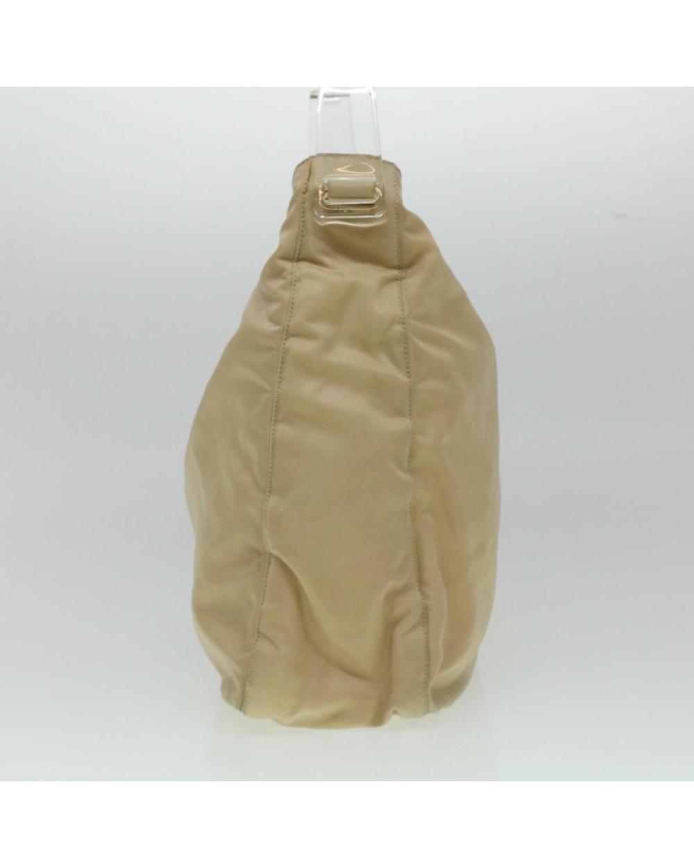 Beige Nylon Prada Shoulder Bag