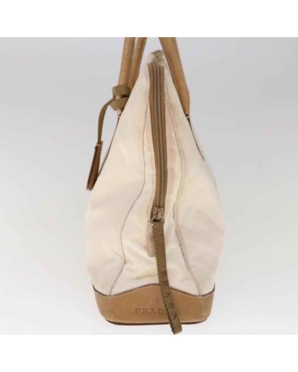 Beige Nylon Prada Shoulder Bag