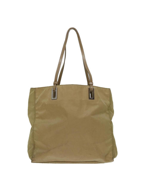 Beige Nylon Prada Tote
