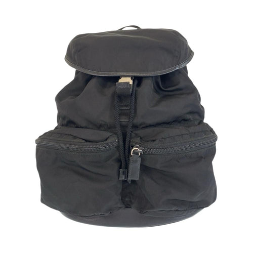 Black Canvas Prada Backpack