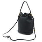 Black Canvas Prada Bucket Bag
