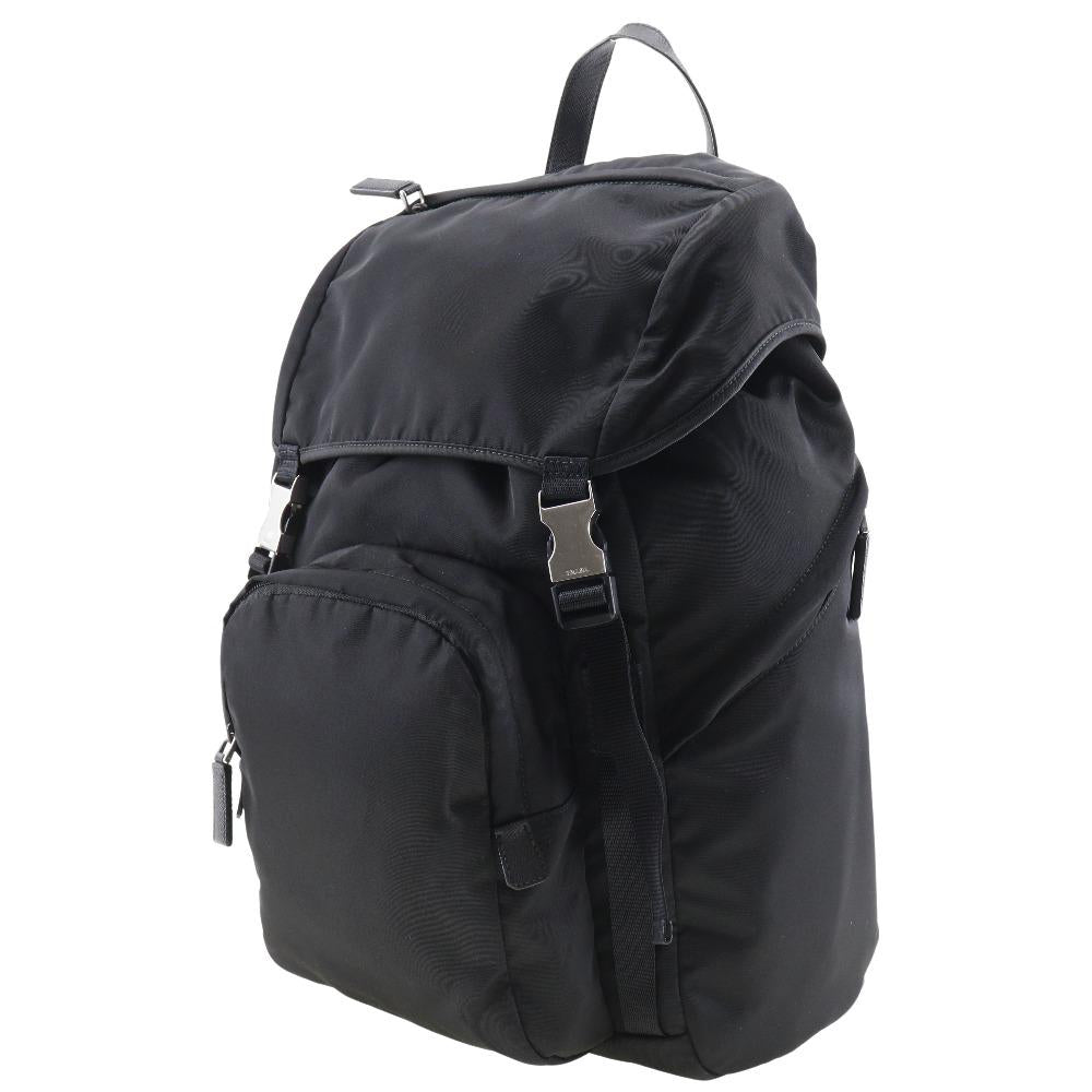 Black Canvas Prada Backpack