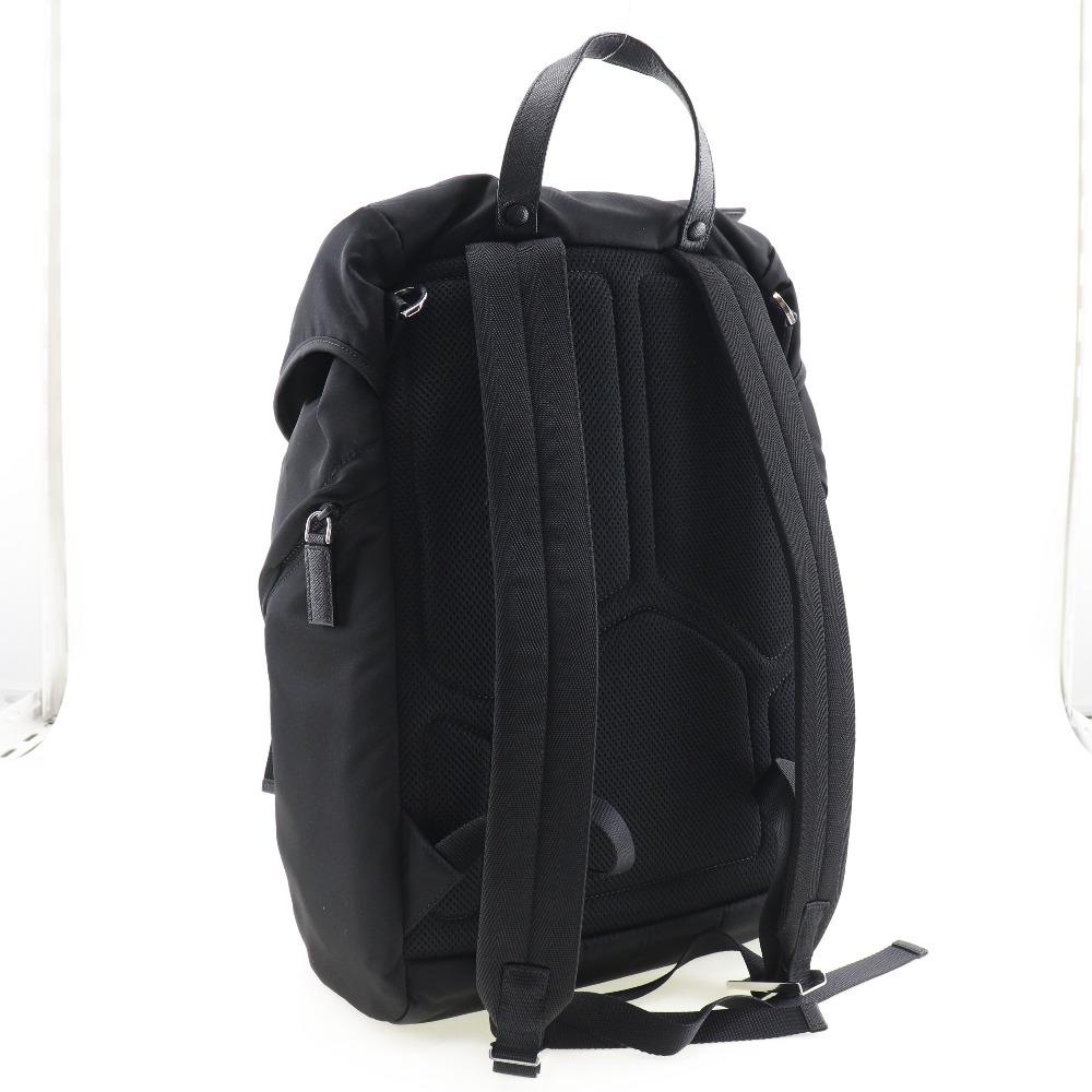 Black Canvas Prada Backpack