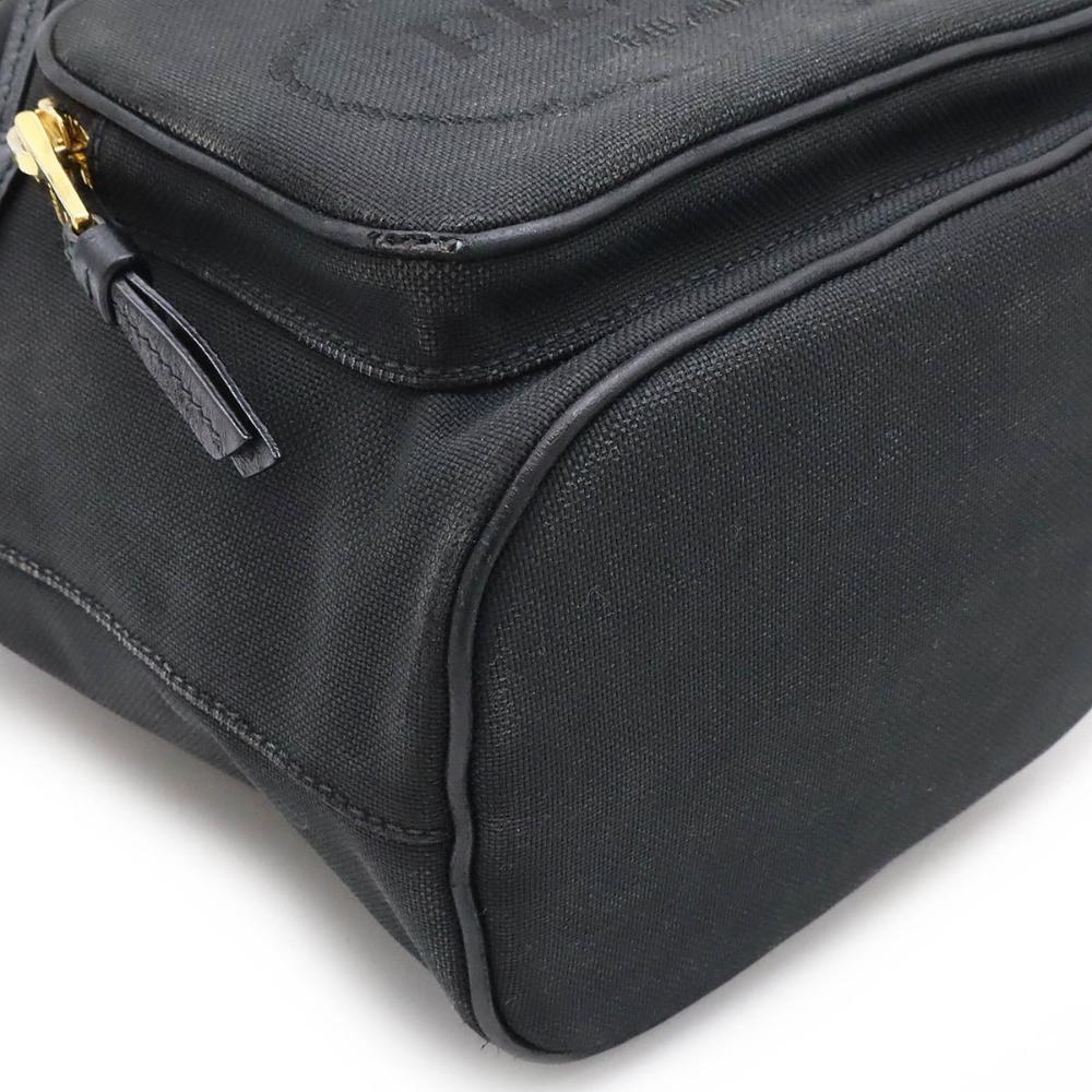 Black Canvas Prada Bucket Bag