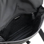 Black Canvas Prada Shoulder Bag