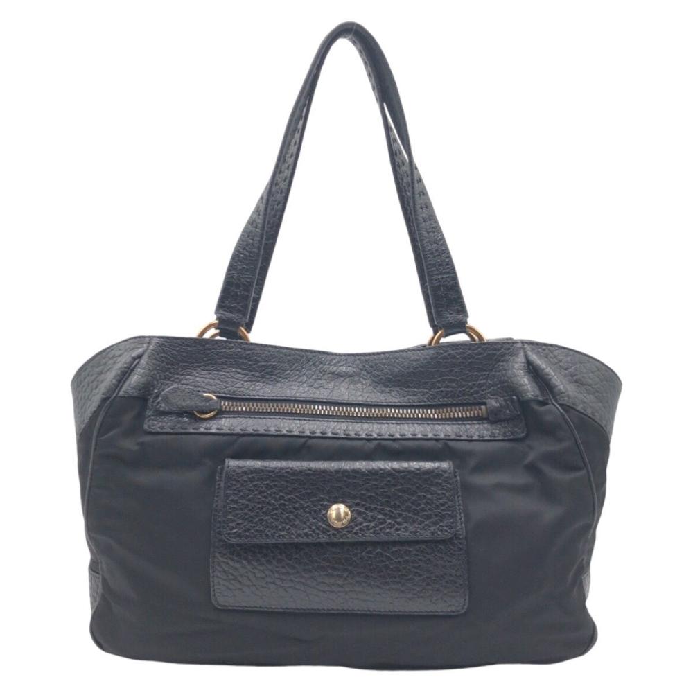 Black Canvas Prada Tote