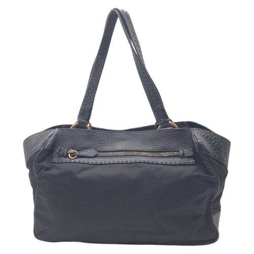 Black Canvas Prada Tote