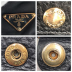 Black Canvas Prada Tote