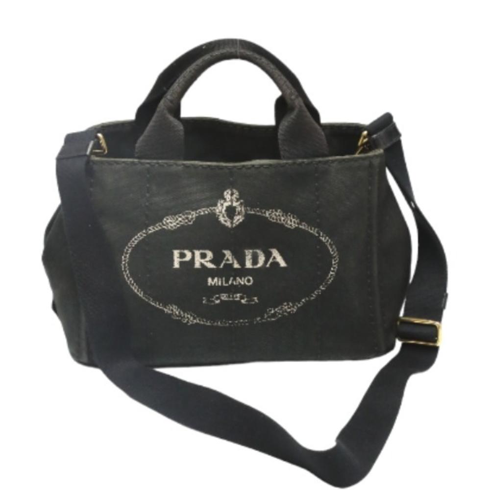 Black Denim Prada Tote