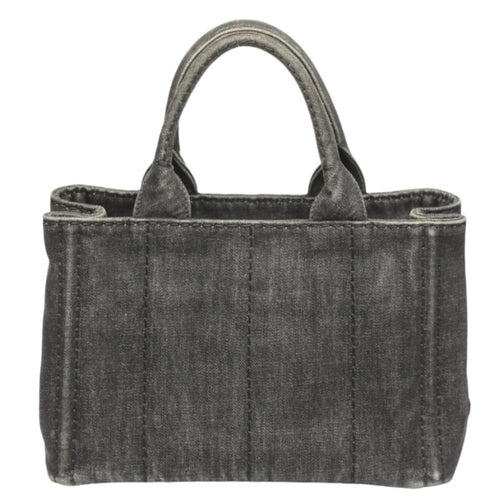 Black Denim Prada Tote