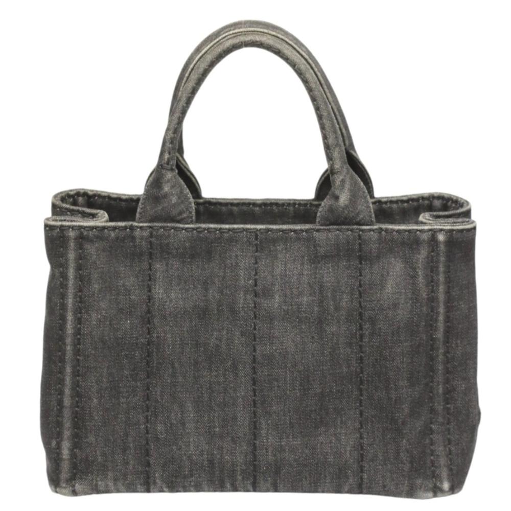 Black Denim Prada Tote