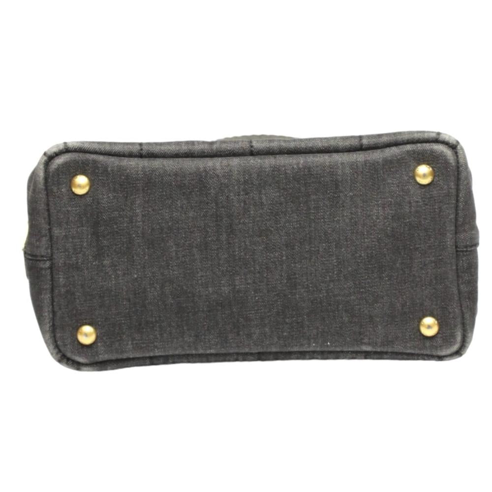 Black Denim Prada Tote