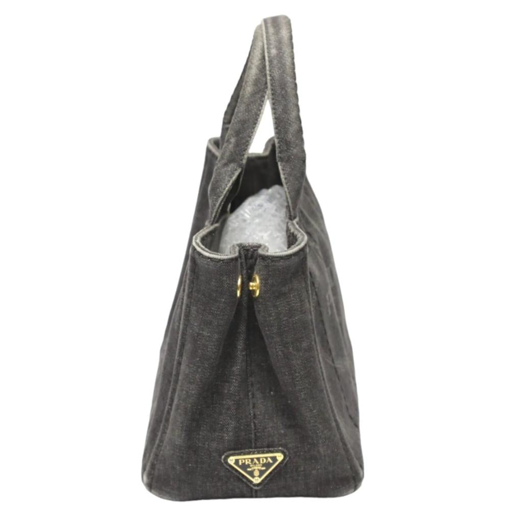 Black Denim Prada Tote