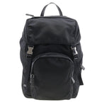 Black Fabric Prada Backpack