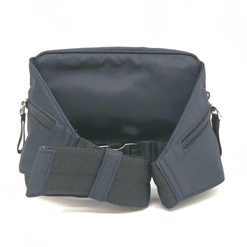 Black Fabric Prada Belt Bags