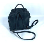Black Fabric Prada Backpack