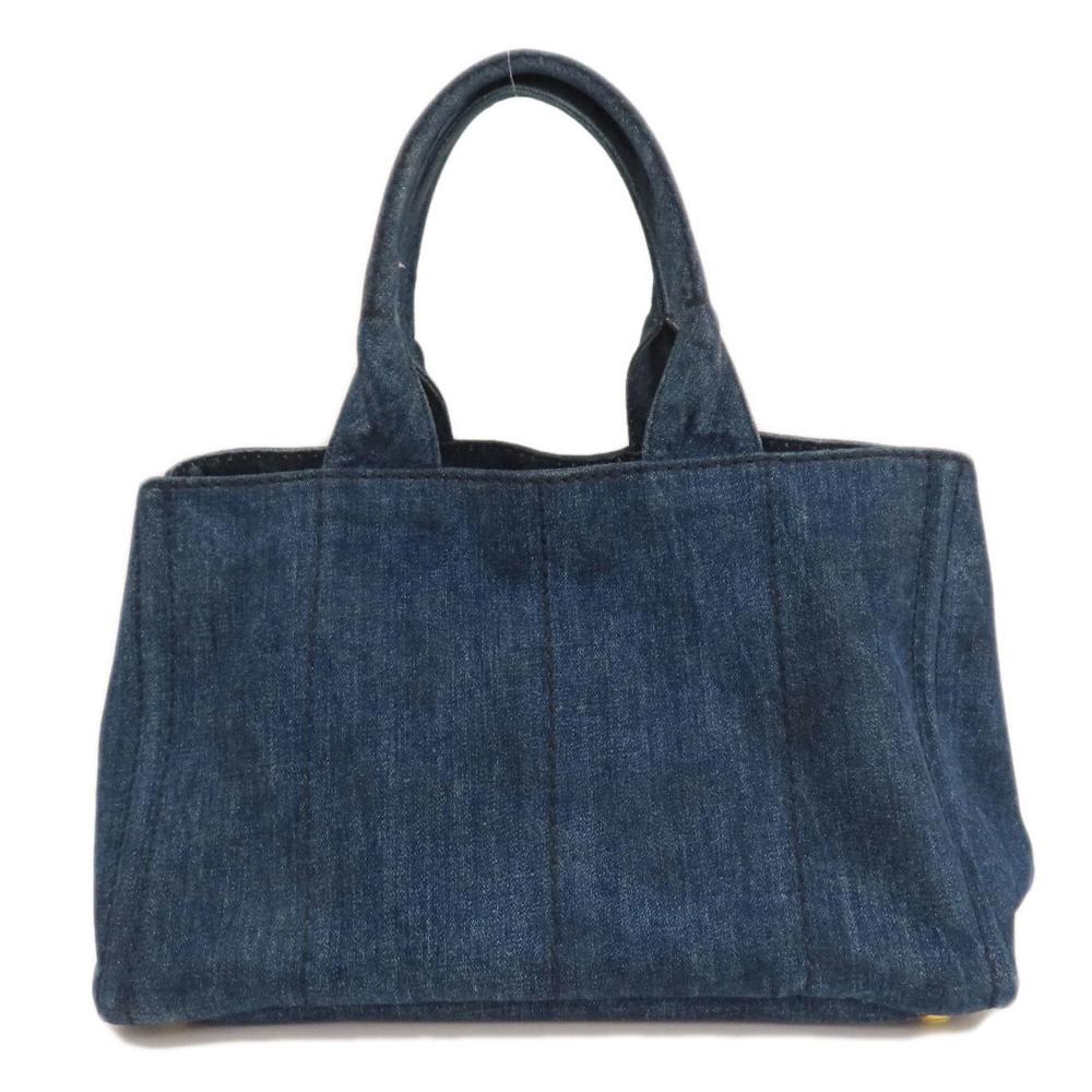 Black Fabric Prada Canapa Tote