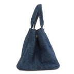 Black Fabric Prada Canapa Tote