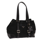 Black Fabric Prada Handbag