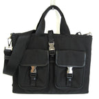Black Fabric Prada Handbag
