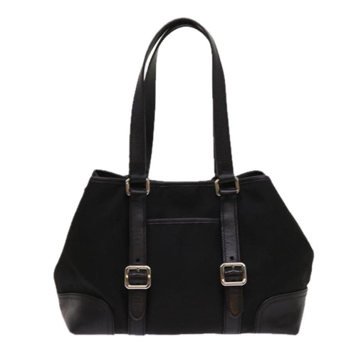 Black Fabric Prada Handbag