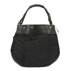 Black Fabric Prada Handbag