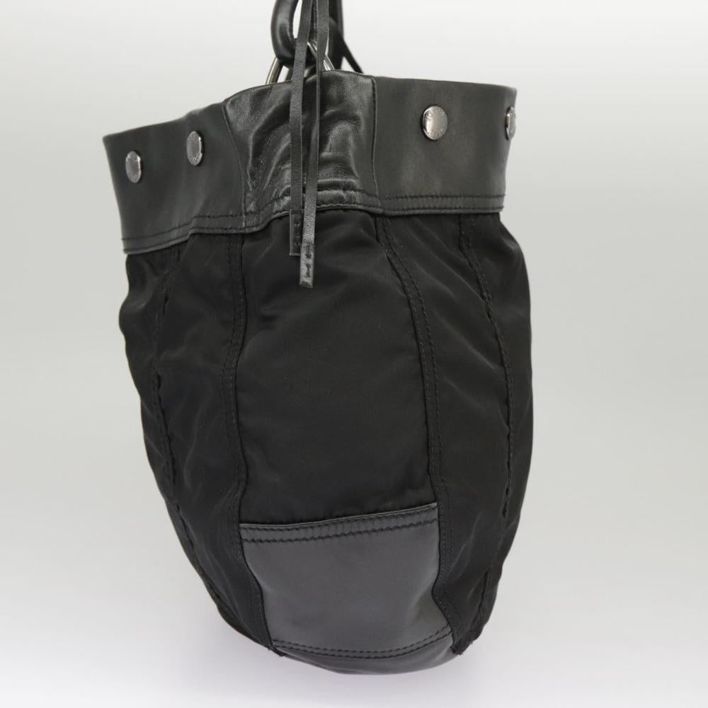 Black Fabric Prada Handbag