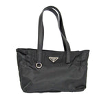Black Fabric Prada Shoulder Bag