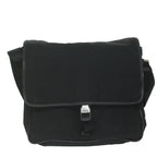 Black Fabric Prada Shoulder Bag
