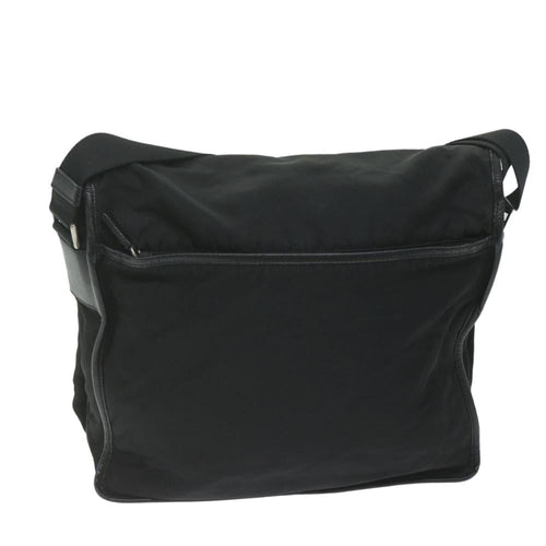 Black Fabric Prada Shoulder Bag