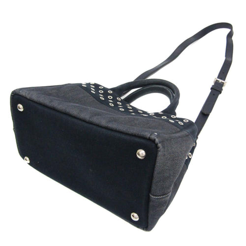 Black Fabric Prada Shoulder Bag