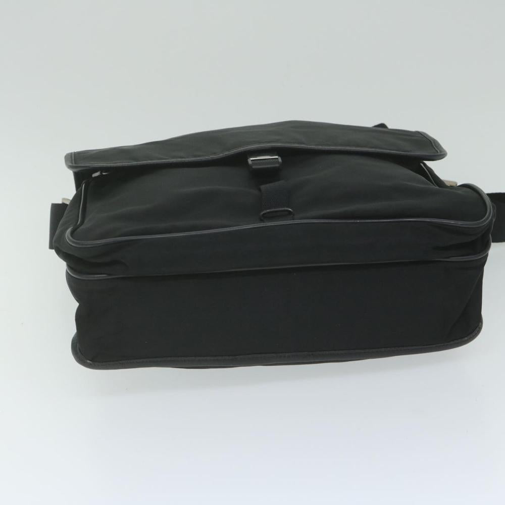 Black Fabric Prada Shoulder Bag