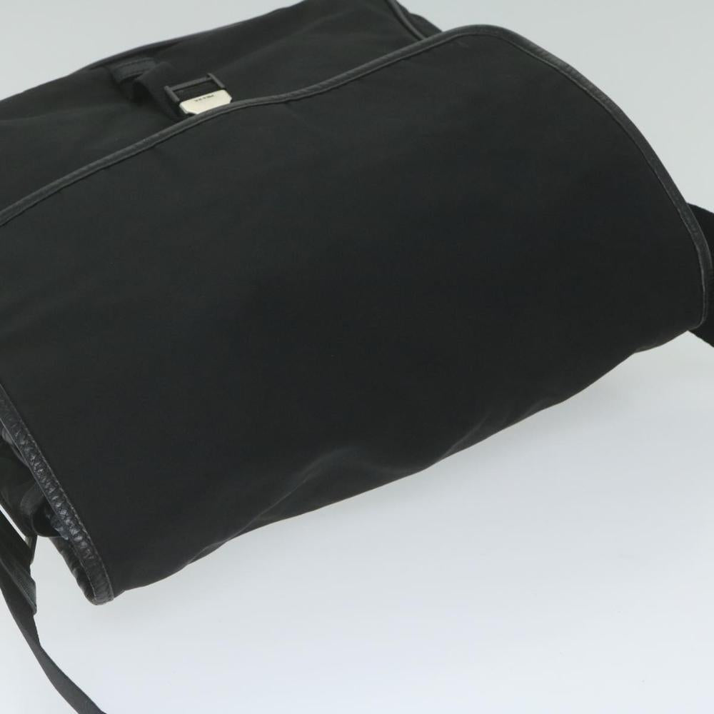 Black Fabric Prada Shoulder Bag