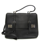 Black Leather Prada Shoulder Bag