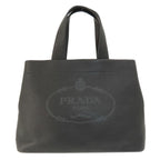 Black Leather Prada Tote
