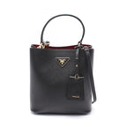 Black Leather Prada Handbag