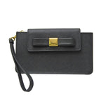 Black Leather Prada Clutch