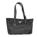Black Leather Prada Handbag