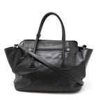 Black Leather Prada Handbag