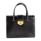 Black Leather Prada Handbag