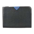 Black Leather Prada Clutch
